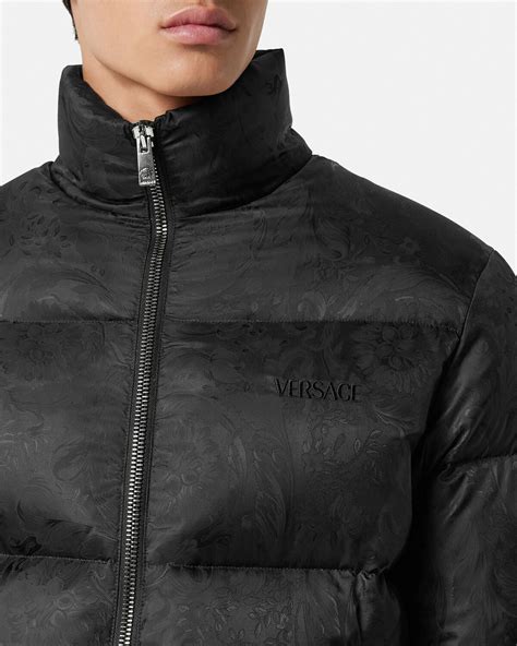 versace mens puffer jacket|versace barocco puffer jacket men.